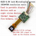 oled microdisplay/Fire helmet display/Monocular module