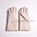 Wholesale customized hand-sewing winter warm women men sheepskin gloves 3