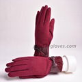 Wholesale winter fashion female wool gloves 1