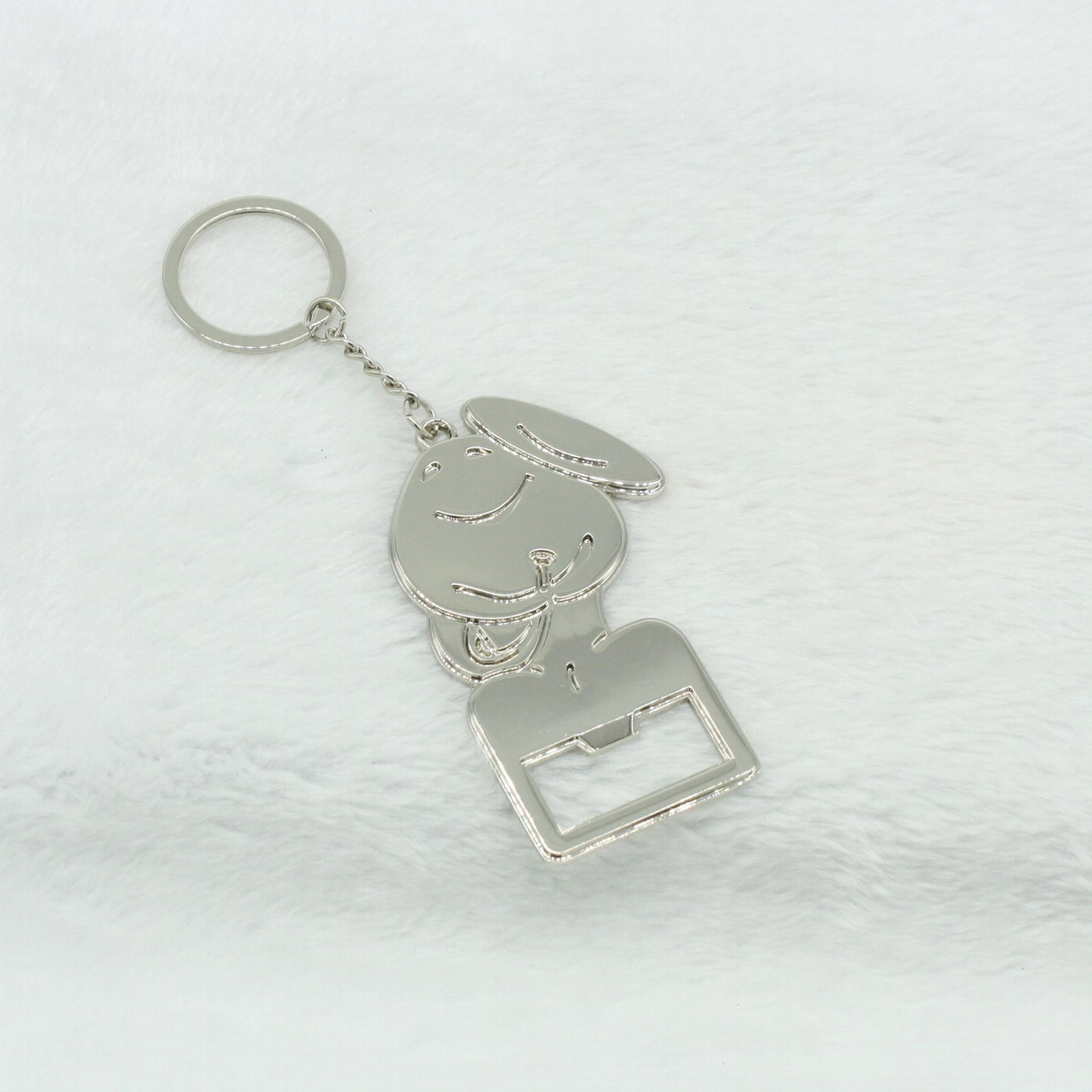 Nickel Blank Keychain with Bottle Opener 2