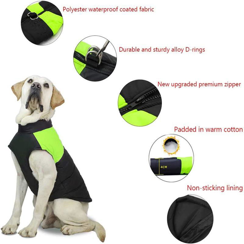 New Pattern Dog Coat Waterproof Winter Warm Jacket Puppy Vest  Pet Windproof  5