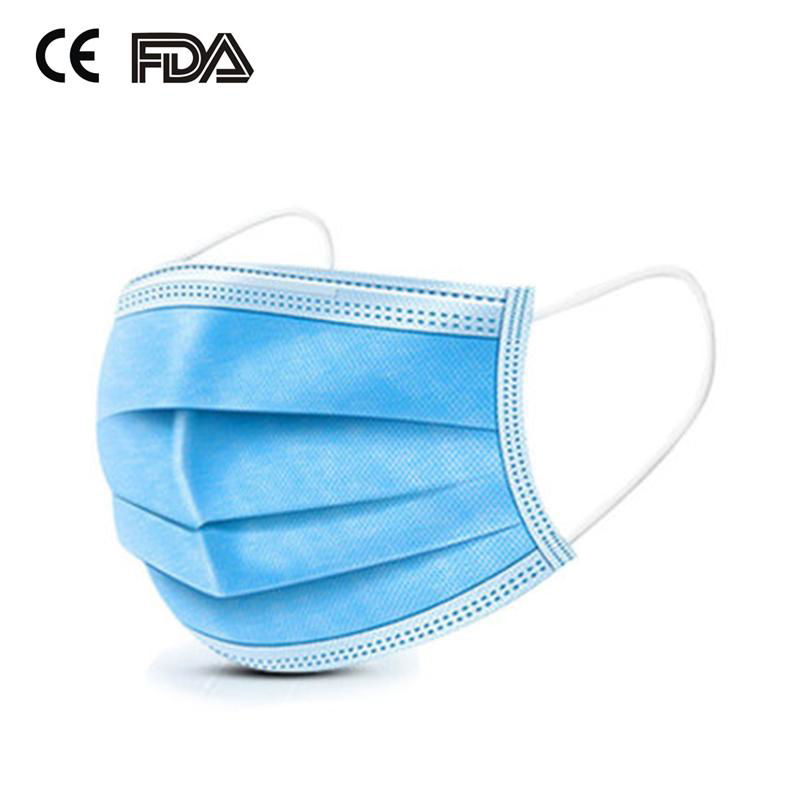 3 ply non woven medical face mask disposable