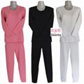 Women's thermal underwear set long john two piece 2