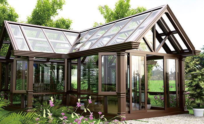 Aluminum alloy glass sun room