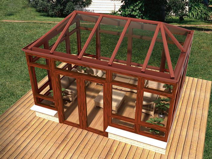 Aluminum alloy glass sun room 5