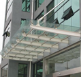 Steel structure of glass canopy 2