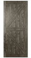 K frame Wooden sliding barn door slab with hardware