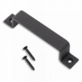 K frame Wooden sliding barn door slab with hardware 4