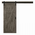 Z frame Wooden sliding barn door slab with hardware