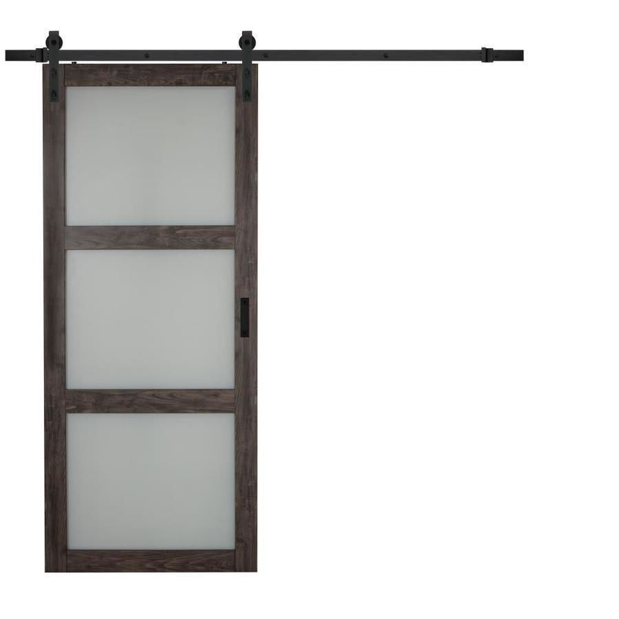 Tempered Glass Rustic Sliding Barn doors  2