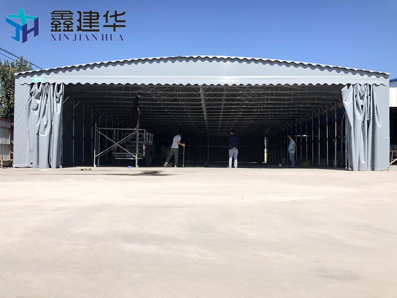 戶外大型倉庫篷推拉雨棚子移動推拉棚活動蓬大排檔折疊式伸縮蓬 3