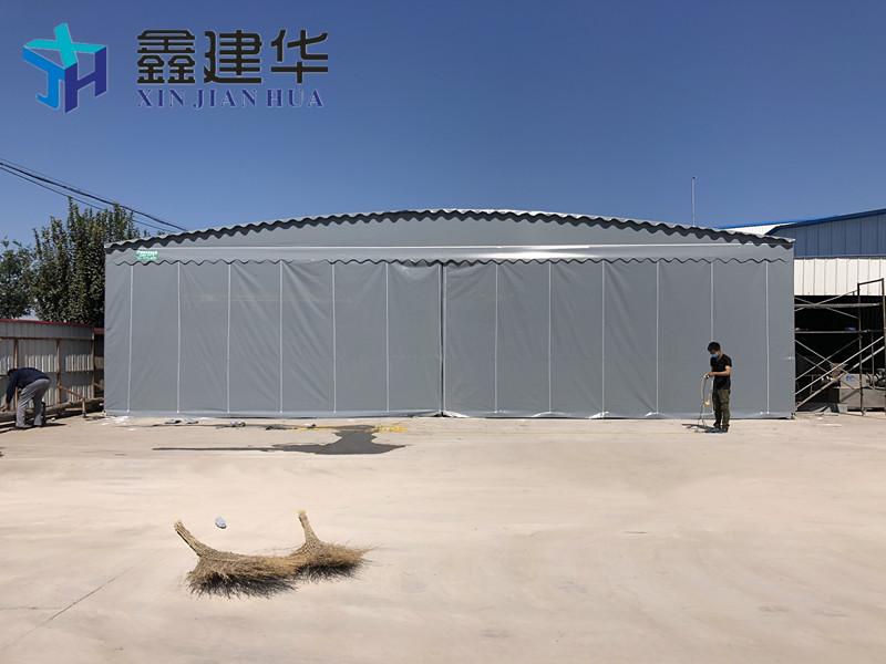 戶外大型倉庫篷推拉雨棚子移動推拉棚活動蓬大排檔折疊式伸縮蓬 5