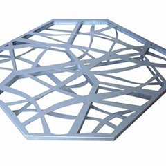 3D aluminum panel Perforated Aluminum panel Fireproof Carved Aluminum Veneer 