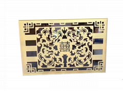 Aluminum carved plate with anti-Static decorative in buildings 