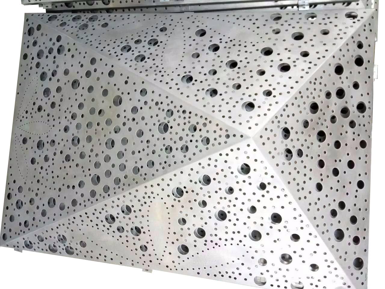 Round Hole Aluminum Perforated Aluminum Sheet Punched Decking  3