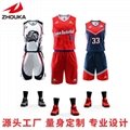 广州洲卡篮球服定做diy定制