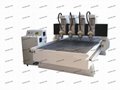 4 Head CNC Router Machine For Wood Metal Milling Engraving