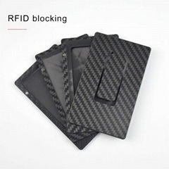 Carbon fiber card clip