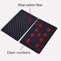 Carbon fiber poker cards