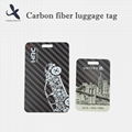 Carbon fiber luggage tag