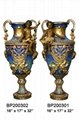 A Colorful Bronze Vase With Cherub Seated NO.BP200301/2