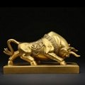 Metal cow statue crafts decoration brass animal statue casting small miniature 4