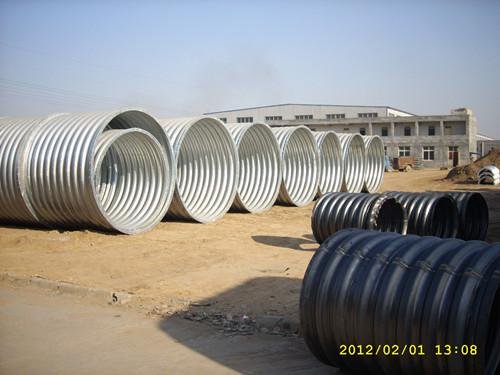 China made semi-circular galvanized corrugated steel arch tunnel culvert  2