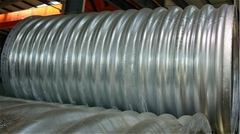 large diameter hot dipped galvanized corrugated culvert pipe for bridgeGalvanize