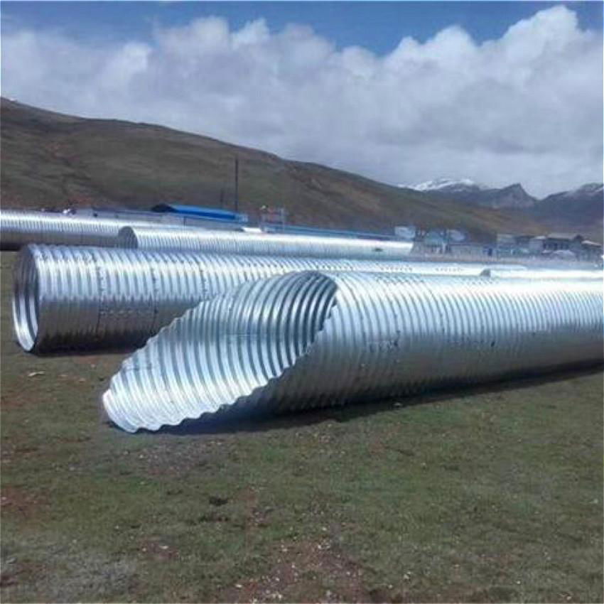 Multi structural plates assembly corrugated steel pipe price  2