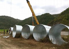 Factory price assembled corrugated galvanized steel culvert pipe