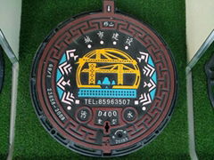 Ductile Iron Manhole Cover with Frame En124