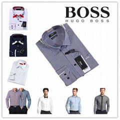 Hugo Boss men Casual Shirts Men polo shirt 100% cotton Replica brand wome shirt