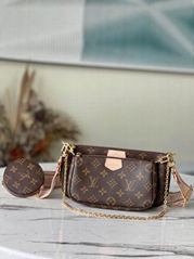               Multi Pochette Accessoires Crossbody Brown Monogram With Inserts