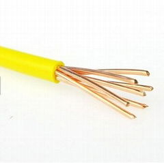 pvc insulated multi strand copper 2.5mm flexible single core electric wire cable