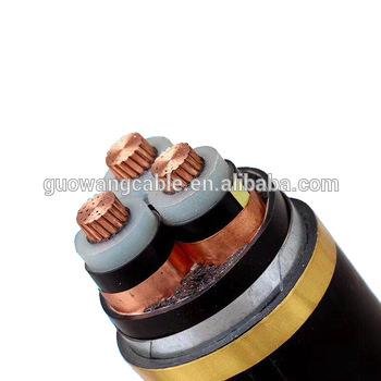 YJV32 copper conductor PVC insulated steel wire armoured PVC jacket power cable