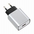 Quick Charge Aluminium EU Plug Mobile Charger  3