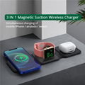 2023 Latest Fashion Magnetic 3 in 1 Wireless Charge Foldable For Trave