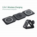 2023 Latest Fashion Magnetic 3 in 1 Wireless Charge Foldable For Travel 2