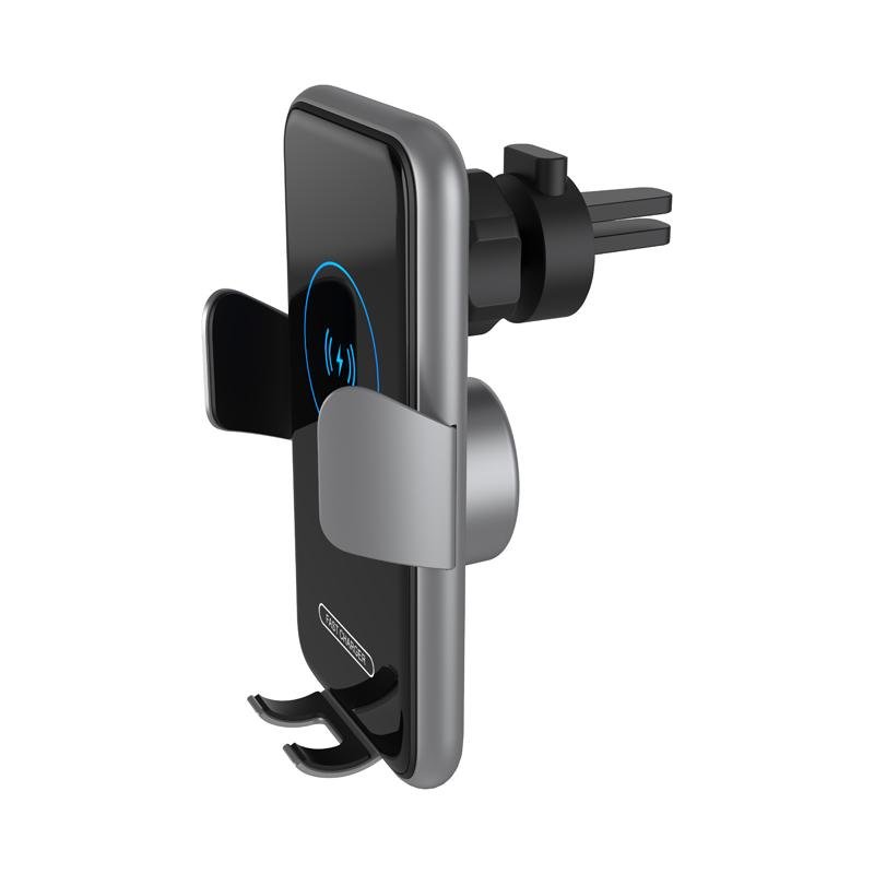 New Arrival Automatic Clamping Smart Sensor Wireless Car Charger in Metal Shell 3