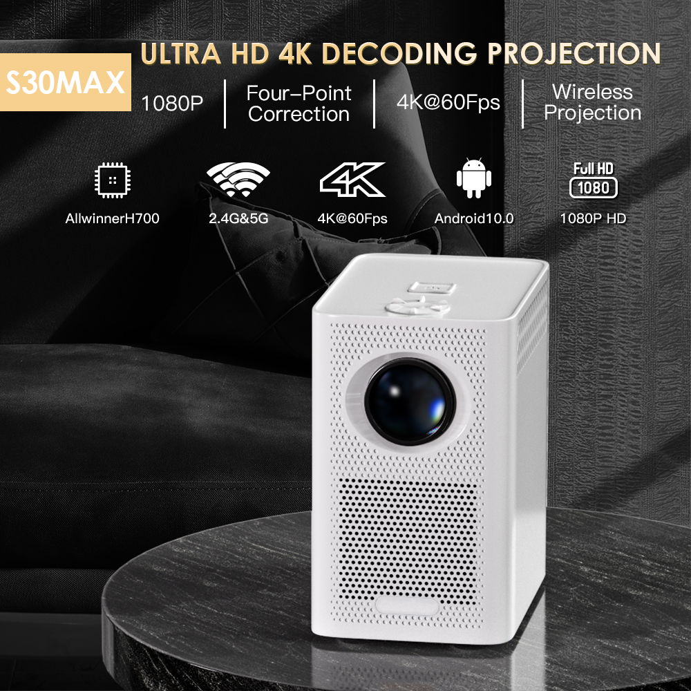 5G 4K Wifi Bluetooth Mini Projector Portable Projector For home theatre