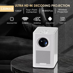 5G 4K Wifi Bluetooth Mini Projector Portable Projector For home theatre