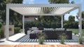 Rainproof sun shading retractable roof