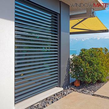 Outdoor Aluminum Sun Shades Shutter sliding Louver 3