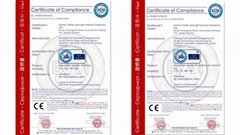 口罩CE認証歐盟標準EN149 CE証書　　　　