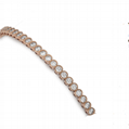 18K Rose Gold Diamond Designer Tennis Bracelet 2