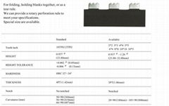 Rotary Perforation Rule For Die Making