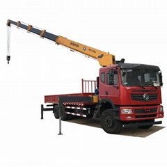 12 tons 5 straight arm truck crane