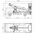 17m 21m 23m straight arm aerial work vehicle mounted option with JMC chassis 5