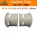 PEEK Pipe Capillary Tube 1/8" 3.18mm 1.0 1.6mm Grade 450G 100% Pure Virgin 2