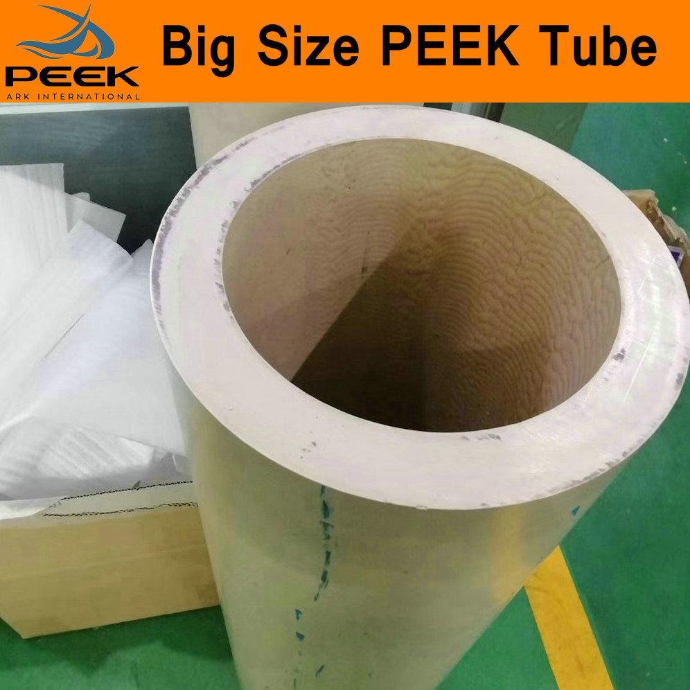 PEEK Tube Polyetheretherketone Round Pipe Tubing Piping Big Customized Size